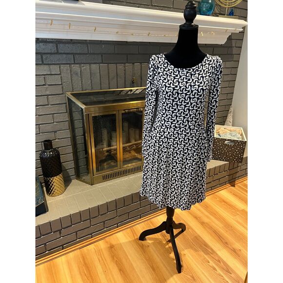 Boden Navy Patterned Dress - Picture 7 of 7